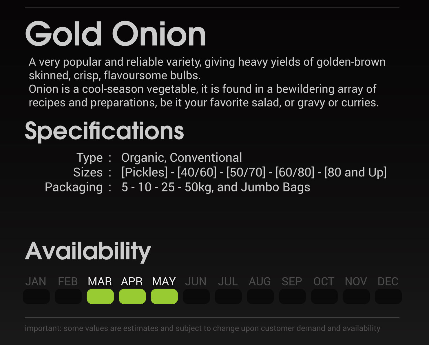 Gold Onion